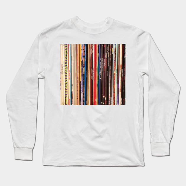 Indie Rock Vinyl Records Long Sleeve T-Shirt by iheartrecords